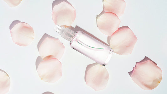 Rose water combined with other ingredients for healthy-looking skin