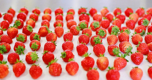 Why are the strawberries beneficial for the skin?