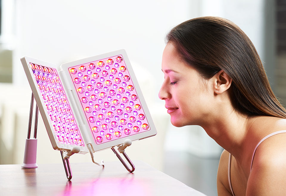 LED light-therapy for acne and pimples