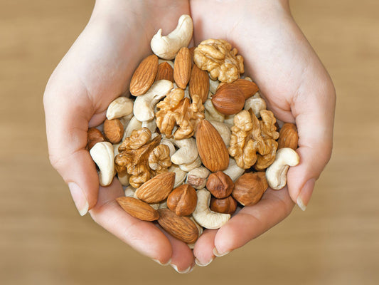 Go ahead and take a handful of nuts for natural skin glow...