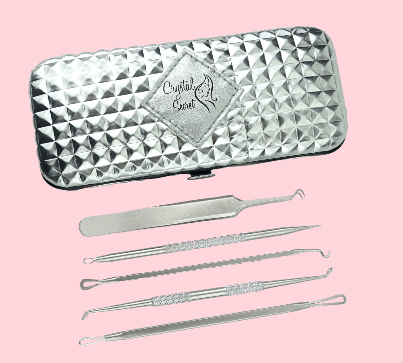 Crystal Secret - Professional 5 Piece Set for Blackheads, Whiteheads & Acne Removal